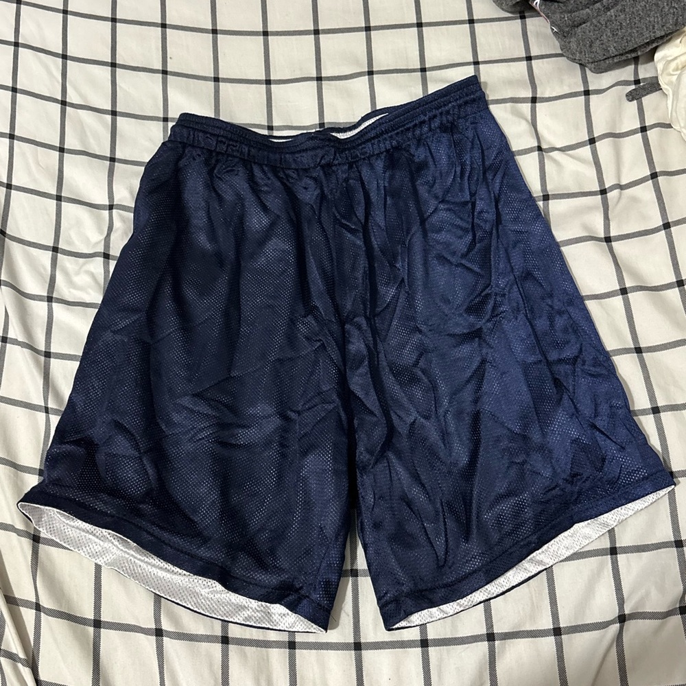 Men's Navy Blue Athletic Shorts